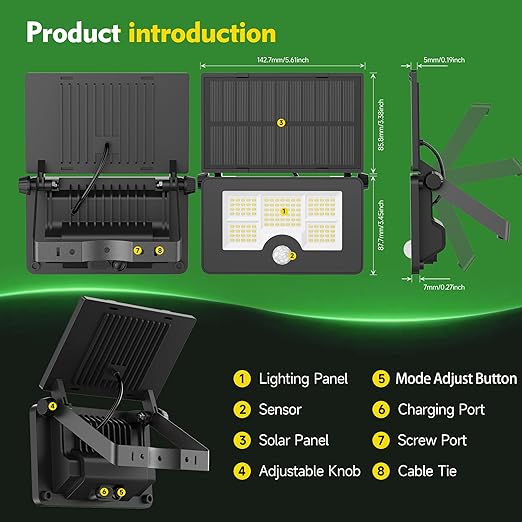 Modern Outdoor Motion Sensor Solar Security Light in UK - Shop Now!