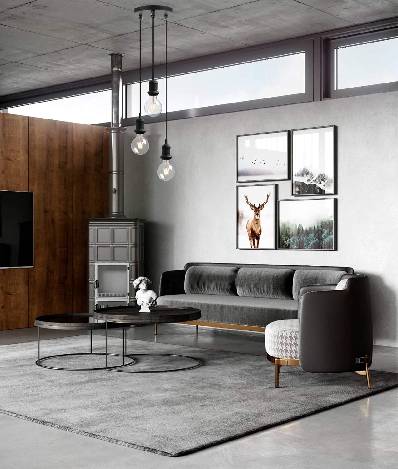 Shop 3-Way Retro Ceiling Lamp In UK – Limited Stock!