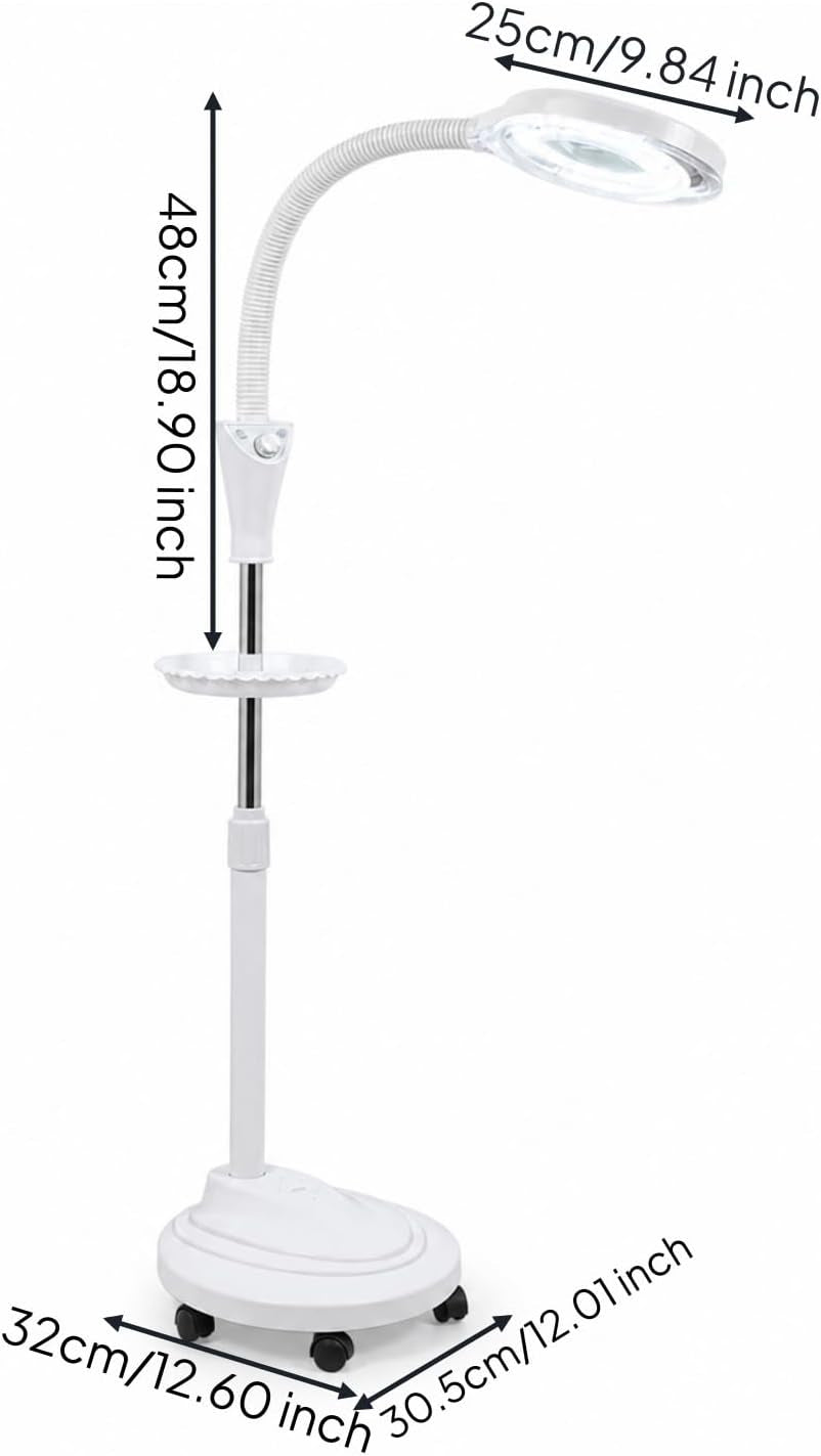 Salon Lamp with Tray LED Lash Light with Stand Dimmable Lash Light for Permanent Makeup Artists