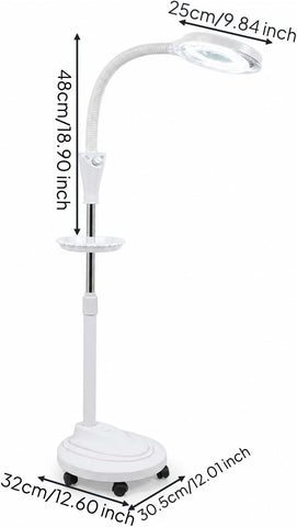 Salon Lamp with Tray LED Lash Light with Stand Dimmable Lash Light for Permanent Makeup Artists