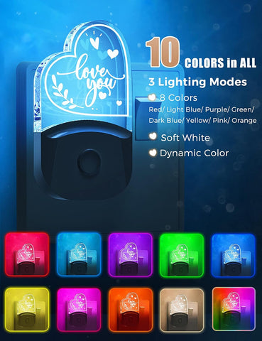 Soft-glowing bedside night light providing a cozy and relaxing ambiance.
