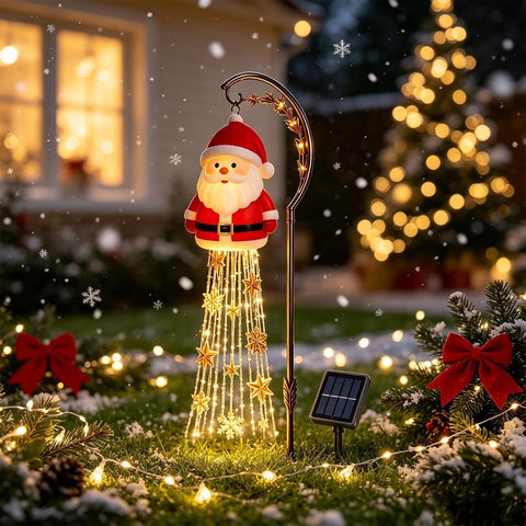 Christmas Solar Lights LED Snowflake Lawn Stake Lamp