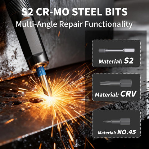 Precision Magnetic Ratchet Screwdriver Set 42 In 1 Portable Ratcheting Screwdriver Kit With 40 Bits Chrome Vanadium Steel DIY Repair Tool Grey