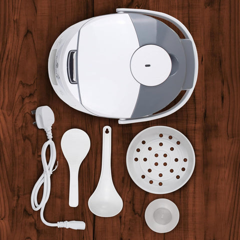 Yum Asia Panda Mini Rice Cooker 3.5 Cup White & Grey