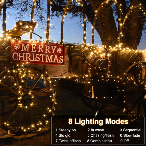 2 Pack Warm White Battery Fairy Lights 5M Green Wire with Remote & Timer