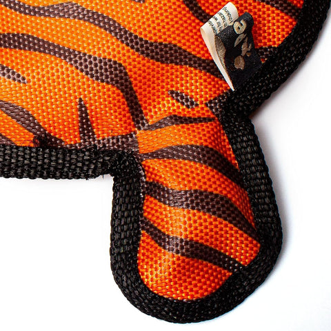 Seriously Strong Plush Tiger Dog Toy