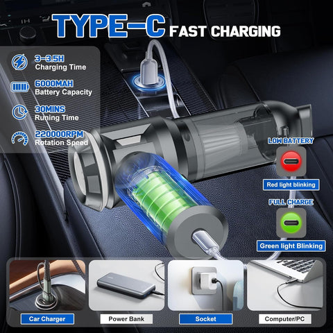 Handheld 4-in-1 Cordless Vacuum Cleaner