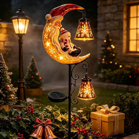 Solar Christmas Stake Lights - Waterproof Pathway Lighting, Holiday Decor