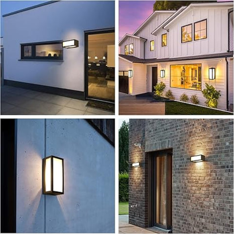 Sleek modern wall light with dimming feature in a UK bedroom.


