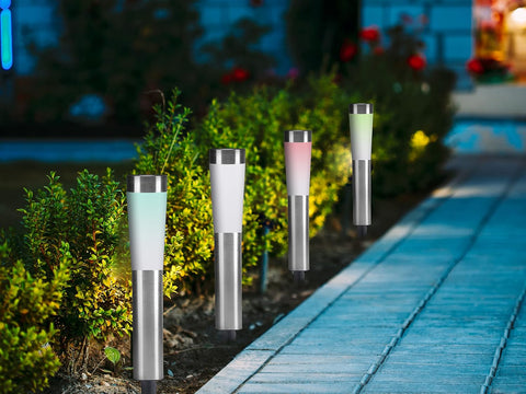 BEPER P207OUT002 Solar Garden Lights Outdoor, 1 Piece - Garden Solar Lights Outdoor, IP44 Protection, 22 in