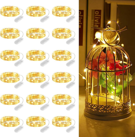 Tiny LED fairy lights on 2m flexible copper wire

