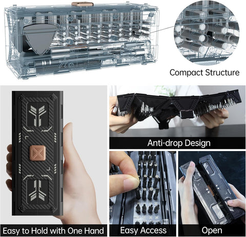 JAKEMY 180 in 1 Precision Screwdriver Set Repair Tool Kit for Laptop, iPhone, Computers, Glasses, Watches