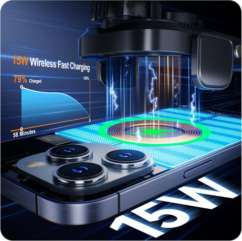 Auckly 15W Qi Wireless Car Charger Mount