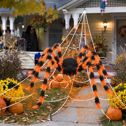 NEXVIN Halloween Decorations - 3 Pack Ghost Battery Stakes Lights with Timer, Outdoor Halloween Props for Garden, Pathway, Lawn, Yard, Haunted House