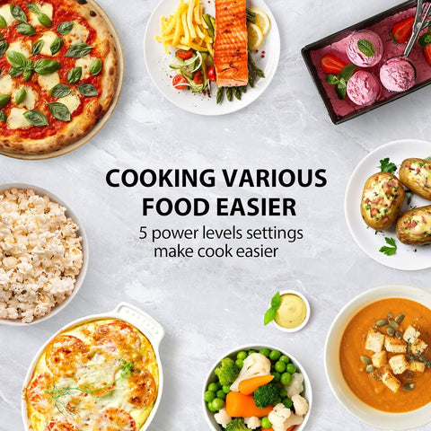 20L 800W Manual Control Small Microwave Oven with Defrost & Timer