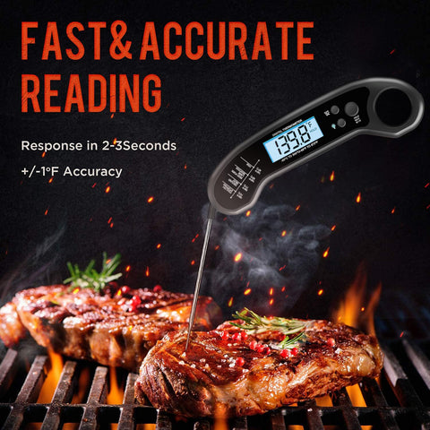 Instant Read Meat Thermometer Grey – Fast & Accurate Digital Probe