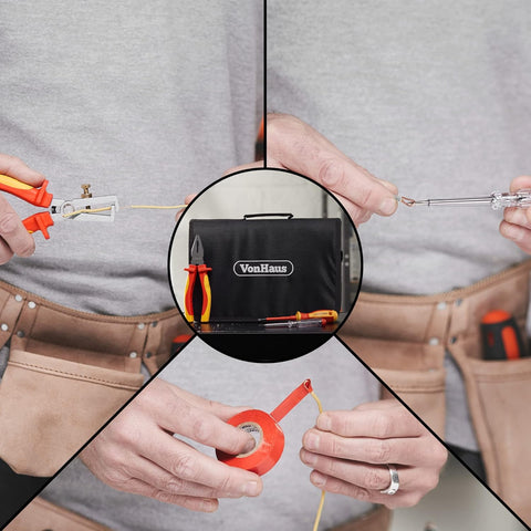 Electrician Insulated Screwdriver and Pliers Tool Set