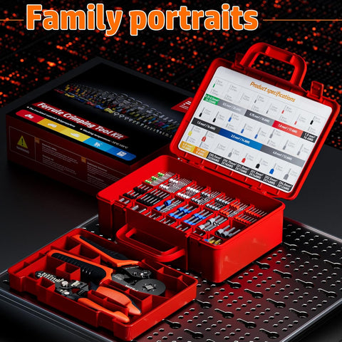 Ferrules Wire Crimping Tool Kit 33 Sizes with Wire Stripper