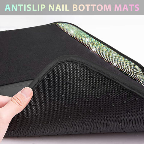 CAR PASS Iridescent Bling Rhinestone Diamond Car Mats