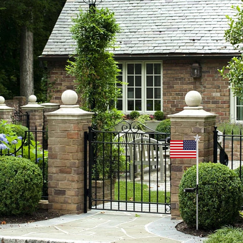 American Flag Lights Outdoor Waterproof LED Solar Independence Day Lights