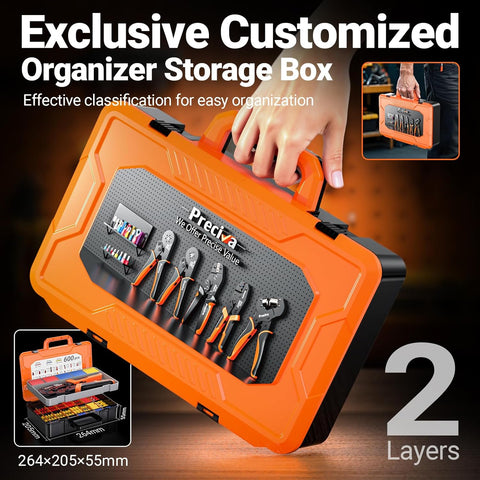 Preciva Professional Crimping Tool Set 600 Piece