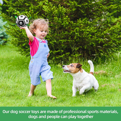 Small Dog Soccer Ball Toy – Interactive & Floating Small Medium Breed, Indoor & Outdoor (5 Inch)