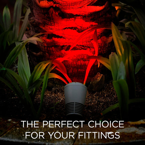 Integral LED GU10 Red Spotlight Bulb | 40˚ Beam Angle | Energy Saving 5W (50W Equivalent) | Decorative and Mood Lighting | Ideal for Home, Restaurants, Hotels, Gardens, Displays | 2-Pack