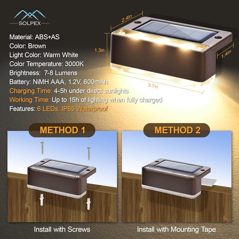 LED Solar Powered Fence Light 

