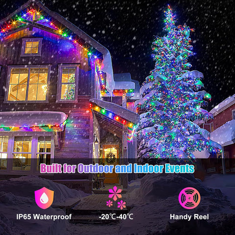 Electight 5m RGB Smart Fairy String Lights – 50 LED Bluetooth App & Remote Control Waterproof Colour Changing Lights for Christmas, Weddings, Bedrooms & Gardens