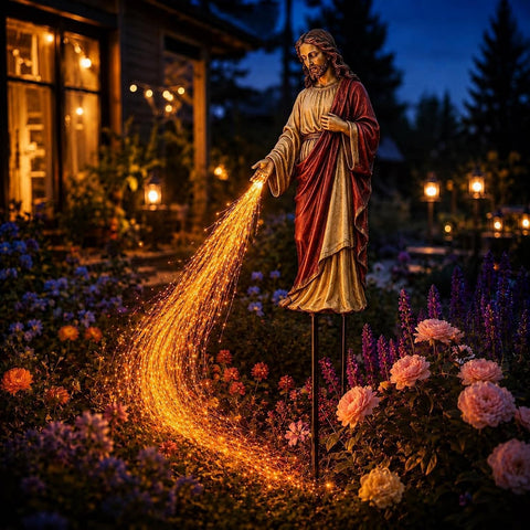 Solar Christmas Garden Lights Solar Religious Holiday Illumination