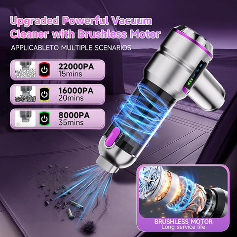 Lyiazsoy Cordless Car Vacuum Cleaner 22000PA