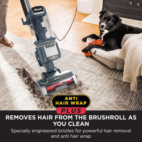 Shark Anti Hair Wrap Plus Upright Pet Vacuum Cleaner, Smoky Grey 750W