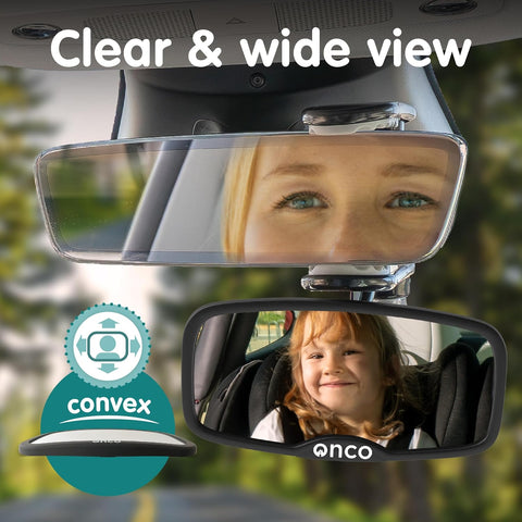 Forward-Facing Baby Car Mirror | Shatterproof & Clip-On