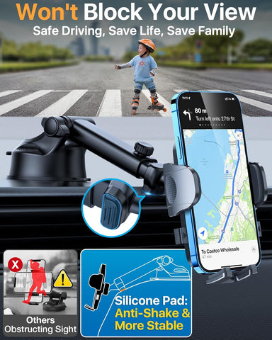 Car Phone Holder with 110LBS Suction Power