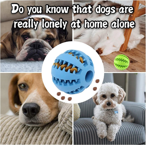 Dog Treat Toy Balls for Training and Teeth Cleaning