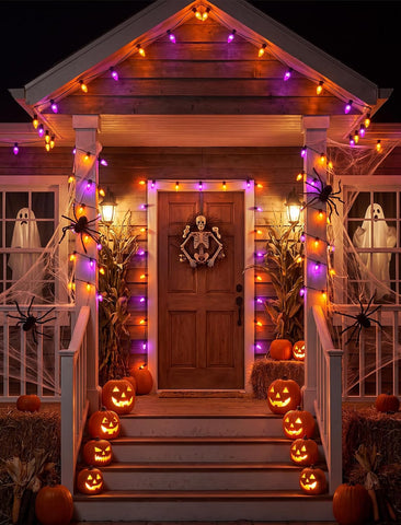 19.5ft Halloween Walkway Lights 10 Pack C9 LED Stakes