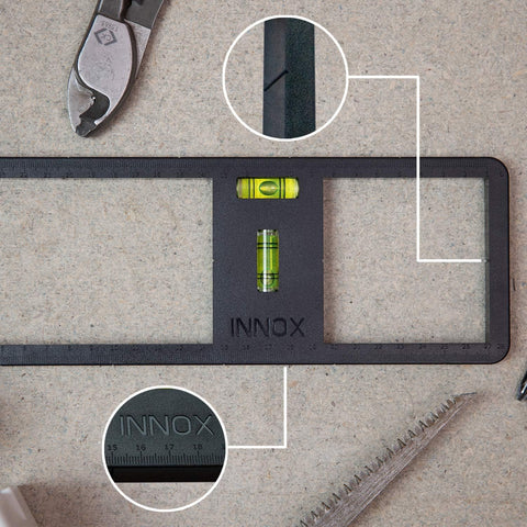 Electrical Socket Back Box Cutting Template with Spirit Levels