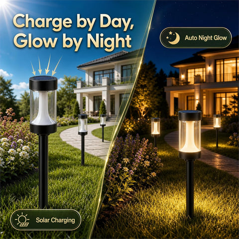 Solar Lights Outdoor Garden,4 Pack LED Garden Lights warm white 3000K LED
