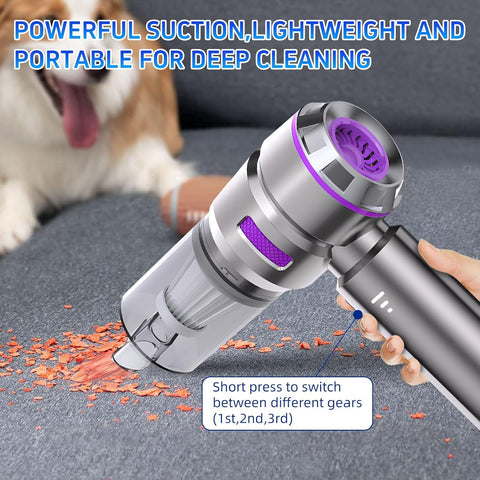 Higoom 4-in-1 Cordless Handheld Vacuum Cleaner 22000PA | Mini Car Vacuum & Dust Blower | Rechargeable 6000mAh Battery
