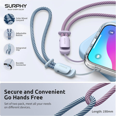 Phone Wrist Strap Lanyard Adjustable 2 Pack