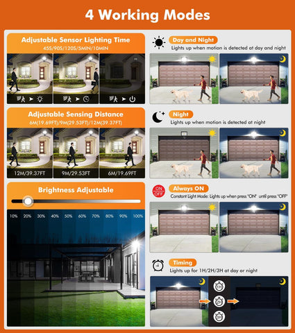 25W PIR Security Light Outdoor Floodlight 2350LM IP66 Motion Sensor