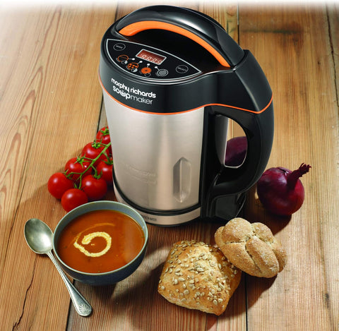 Classic 1.6L Stainless Steel Soup Maker | LED Display, 4 Settings, Motorised Blade, 1000W Power, Fast Soup in 25 Minutes
