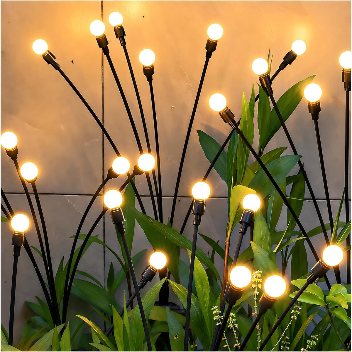 Solar Swaying Firefly Garden Lights, Outdoor Patio Decor (2 Pack)
