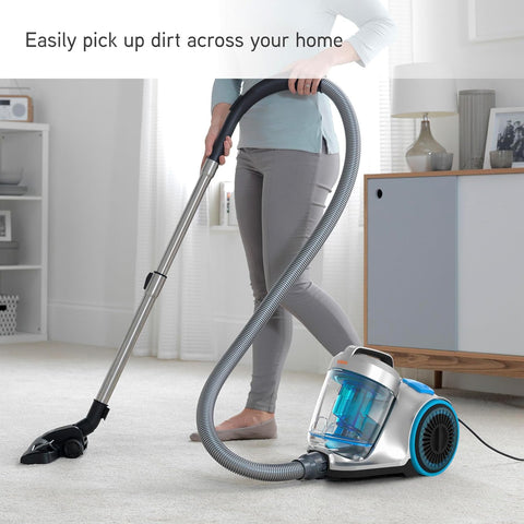 Vax Pick Up Pet Cylinder Vacuum Cleaner – 2.5L Bagless, Compact Lightweight Corded Vac with Turbo Tool for Pet Hair