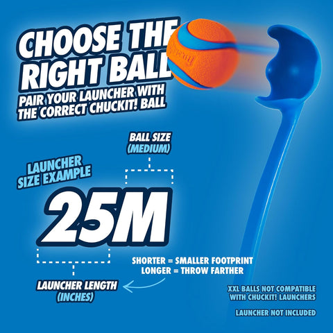 Chuckit! Pro Max Glow 25M Hands Free Dog Ball Launcher