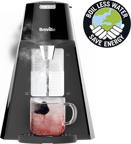 HotCup 1.7L Instant Hot Water Dispenser – 3KW Fast Boil | Pre-Set Cup Fill & Stop Button | Energy Efficient – Gloss Black