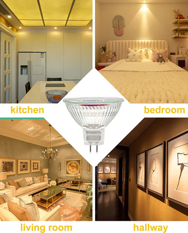 MR16 12V 50W GU5.3 Halogen Spotlight Bulbs – 6 Pack