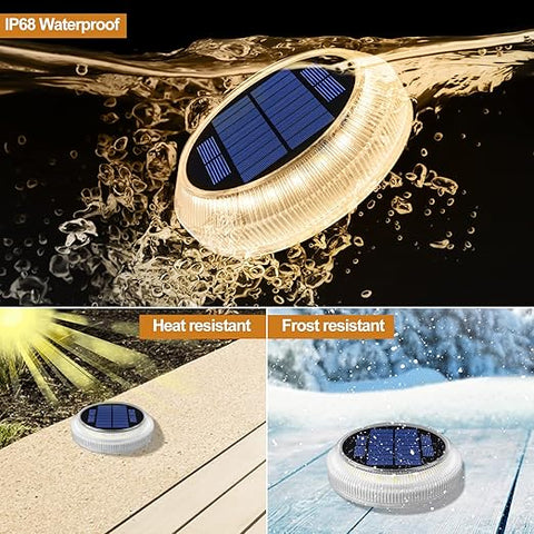 4 pack Solar Garden Lights - 2700K Warm White LED Outdoor Lighting