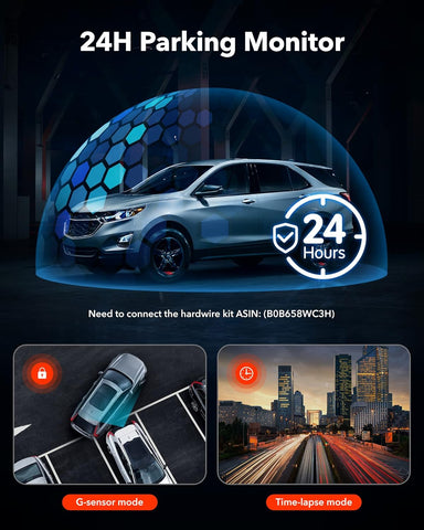 REDTIGER F7NP 4K Dual Dash Cam Front and Rear with STARVIS 2 Sensor, Wi-Fi 6 5.8 GHz App Control, Built-in GPS, 24-Hour Parking Mode, 170° Wide Angle, Free 128GB Card Included