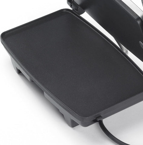 3-Slice Sandwich & Panini Press | Non-Stick Aluminium Plates | Stainless Steel Toastie Maker – Silver [VST025]